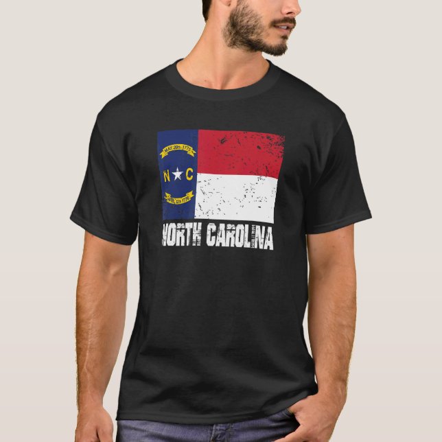 North Carolina US Stater America USA North Carolin T Shirt (Framsida)