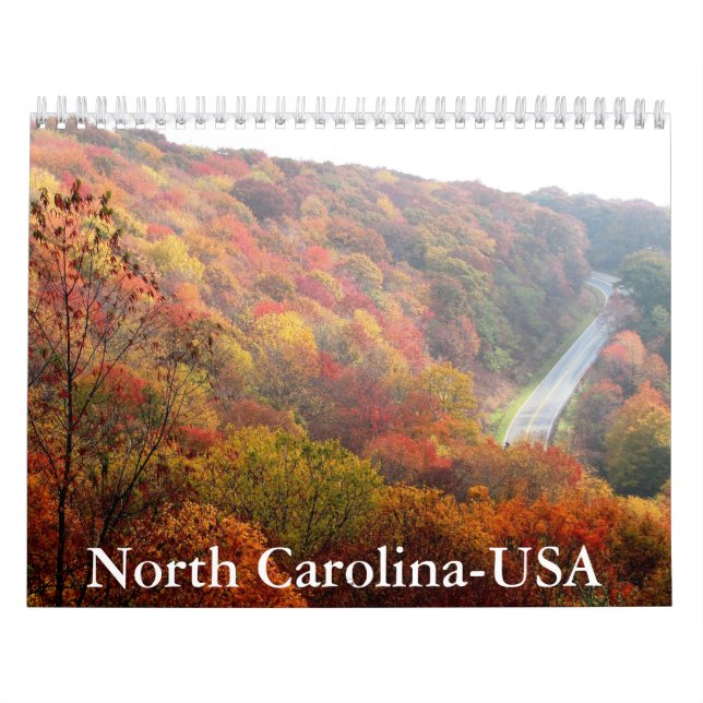 North Carolina-USA Calendar Kalender (Omslag)