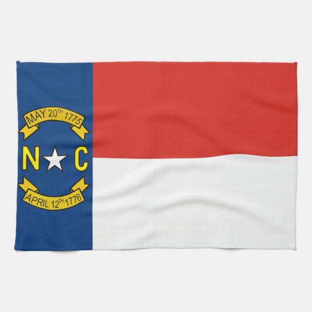 North Carolina USA statlig flaggahandduk Kökshandduk (Horisontell)