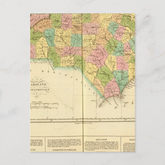 North Carolina USA Vykort (Framsida)