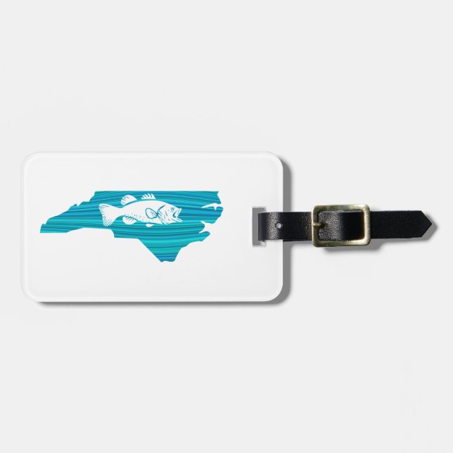 North Carolina Wave Fishing Bagagebricka (Horisontell Framsida)