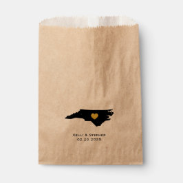 North Carolina Wedding Favor Treat Sacks Gift Bags