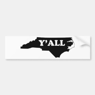 North Carolina Yall Bildekal