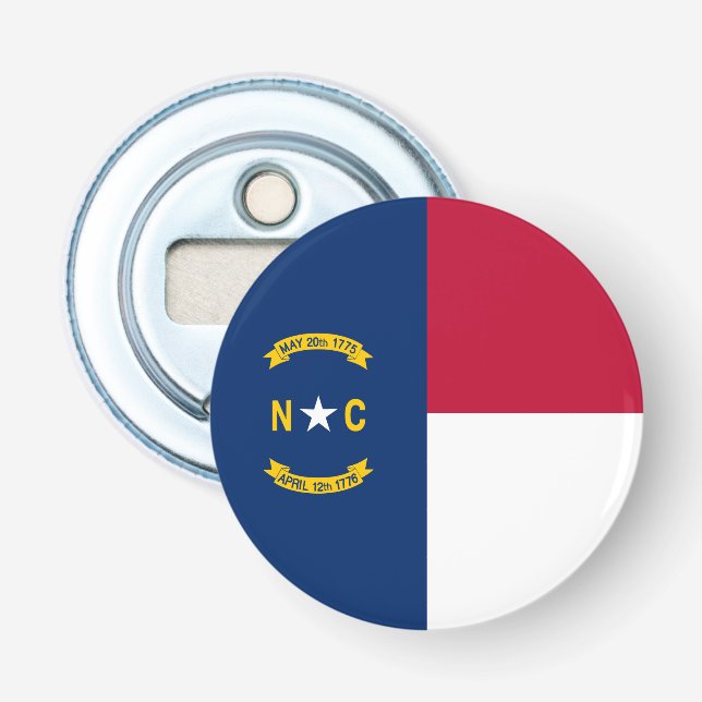 North Carolinas statsflagga Flasköppnare (Framsidan)