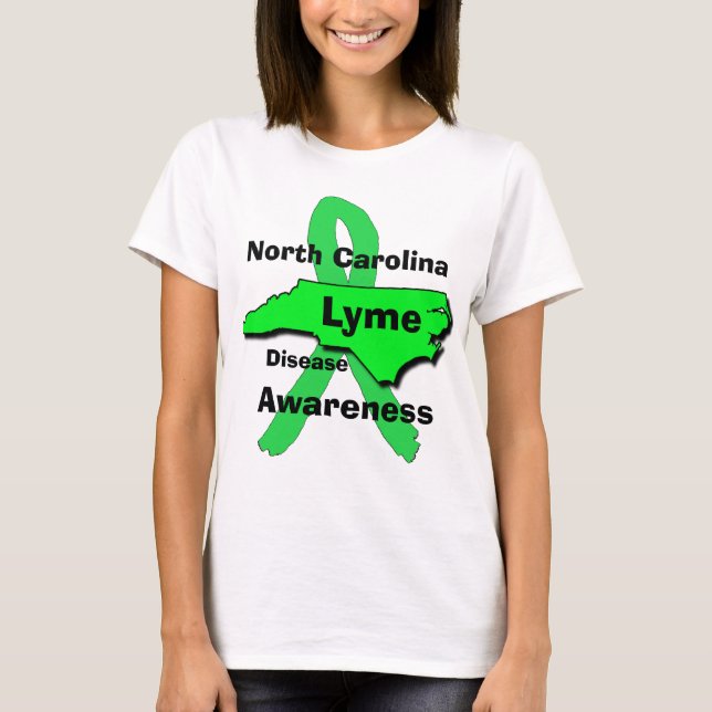North Caroline Lyme Disease Awareness Shirt Tröja (Framsida)