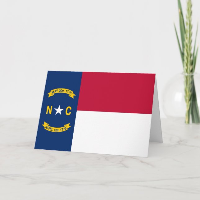 North Carolinian Flag, Flag of North Carolina Kort (Framsida)