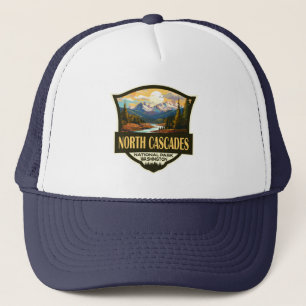 North Cascades National Park Illustration Travel Keps