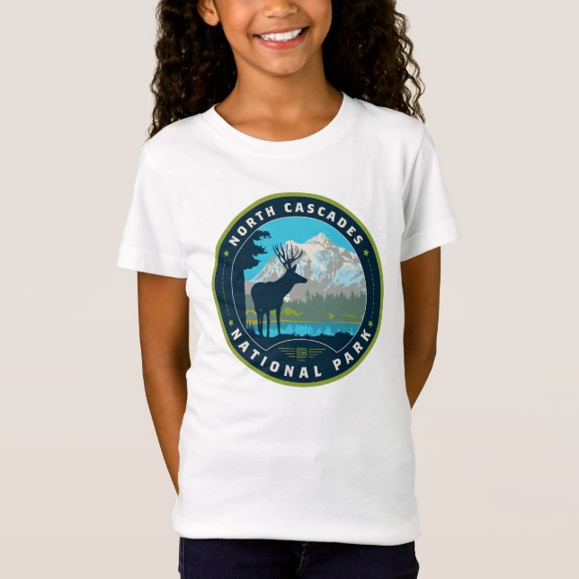 North Cascades National Park T Shirt (Framsida)