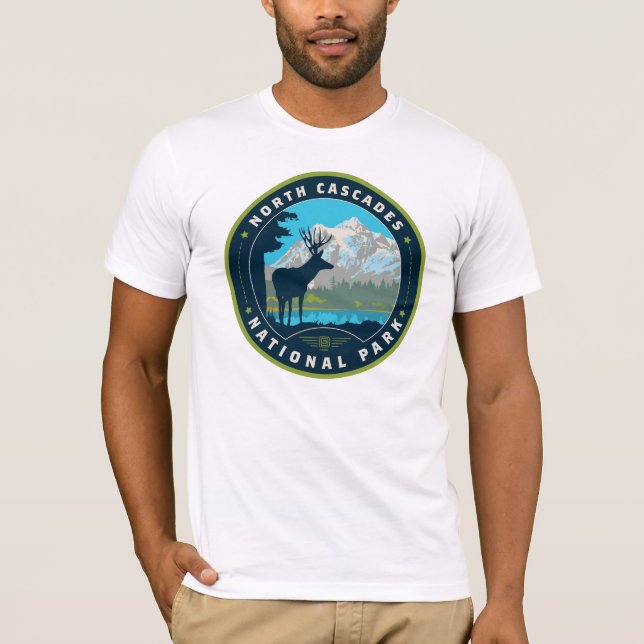 North Cascades National Park T Shirt (Framsida)