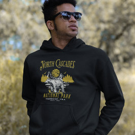 North Cascades National Park Vintage Landscape Hoodie