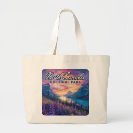 North Cascades National Park Washington Vintage Jumbo Tygkasse