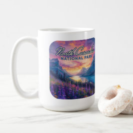 North Cascades National Park Washington Vintage Kaffemugg