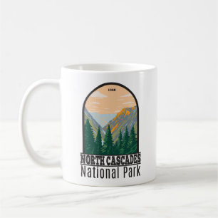North Cascades National Park Washington Vintage Kaffemugg