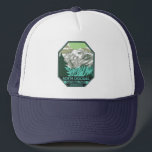 North Cascades nationalpark Goode Mountain Retro  Keps<br><div class="desc">Konstruktion för vektorgrafik i norra Cascades. Parken består av en nordlig och sydlig del som är uppdelad i Skagitfloden och som rinner genom dammarna i Ross Sjö nationella rekreationsområde.</div>