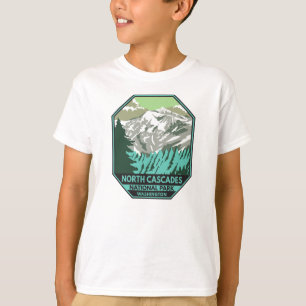 North Cascades nationalpark Goode Mountain Retro T Shirt