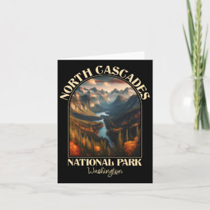 North Cascades nationalpark - höstsäsong Kort