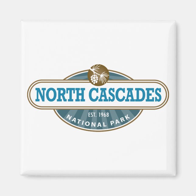 North Cascades nationalpark Magnet (Framsidan)