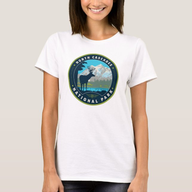 North Cascades nationalpark T Shirt (Framsida)