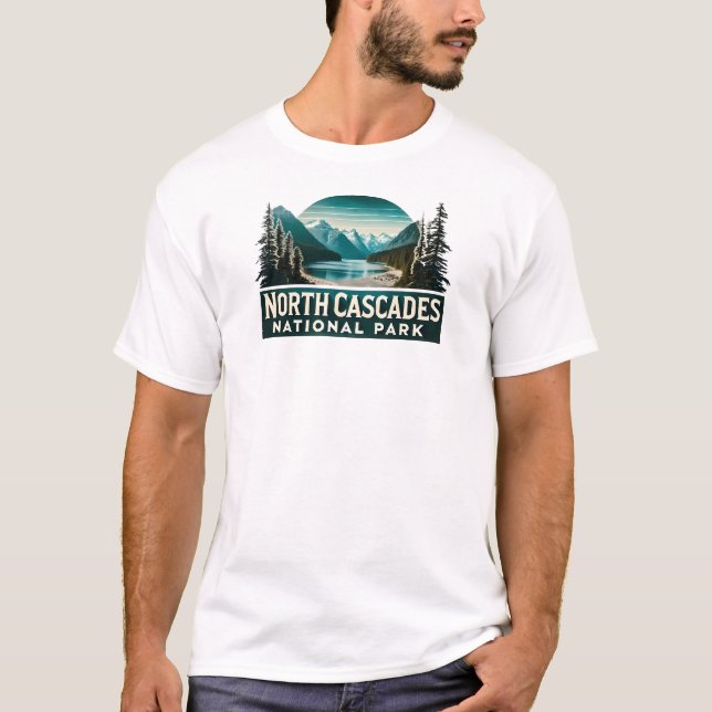 North Cascades nationalpark T Shirt (Framsida)