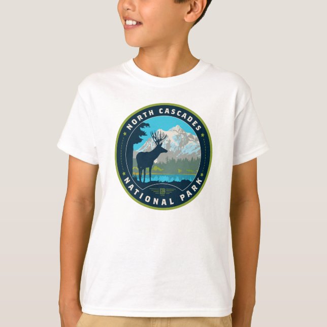 North Cascades nationalpark T Shirt (Framsida)