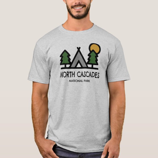 North Cascades nationalpark T Shirt (Framsida)