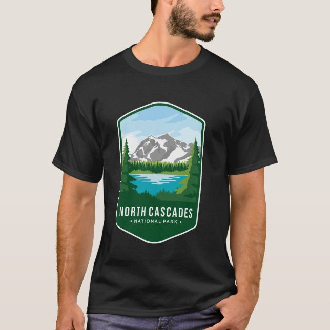 North Cascades nationalpark T Shirt (Framsida)