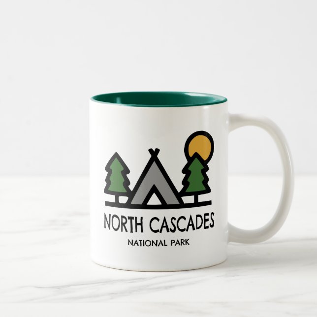 North Cascades nationalpark Två-Tonad Mugg (Höger)