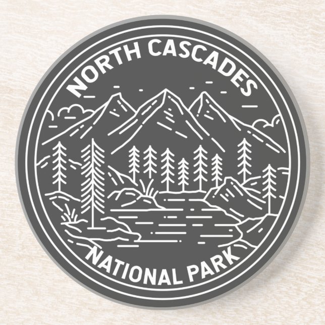 North Cascades nationalpark Washington Monoline  Underlägg (Framsidan)