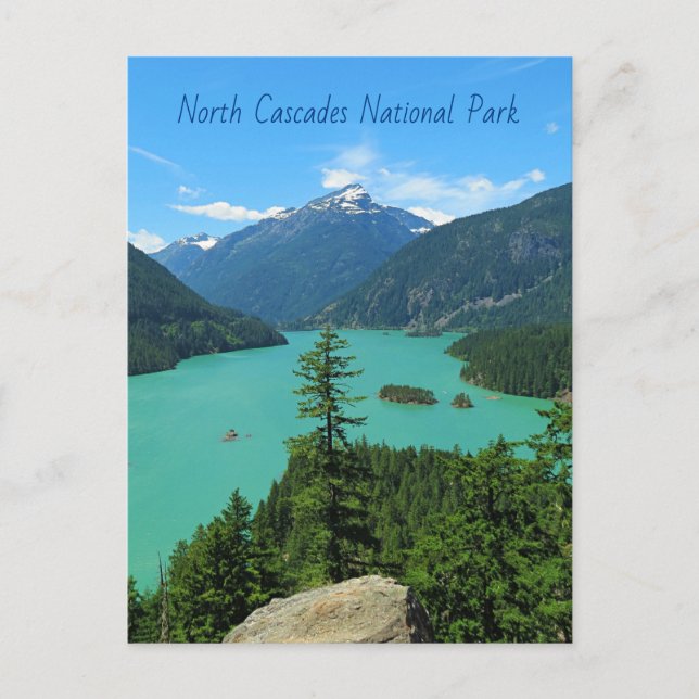 North Cascades nationalpark Washington Scenery Vykort (Framsida)