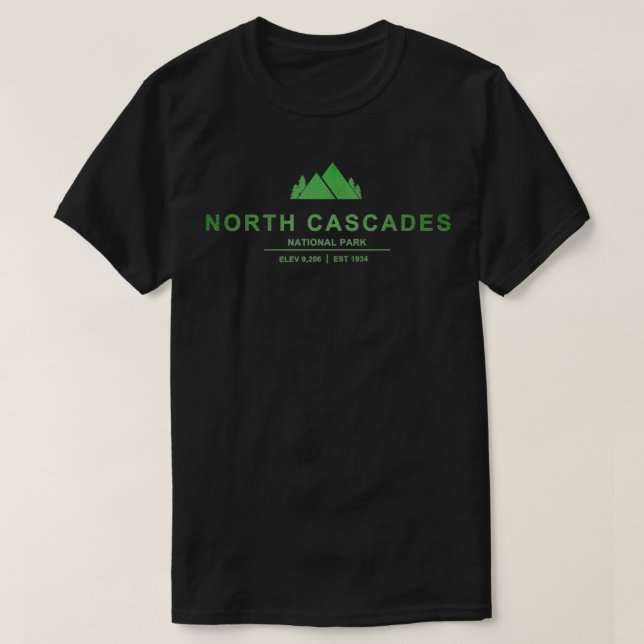 North Cascades nationalpark Washington T Shirt (Design framsida)