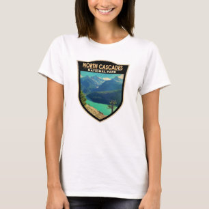 North Cascades nationalpark Washington Watercolor T Shirt