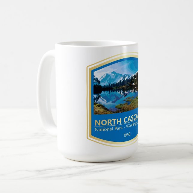 North Cascades NP (PF1) Kaffemugg (Framsida vänster)