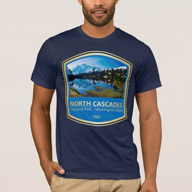 North Cascades NP (PF1) T Shirt (Framsida)