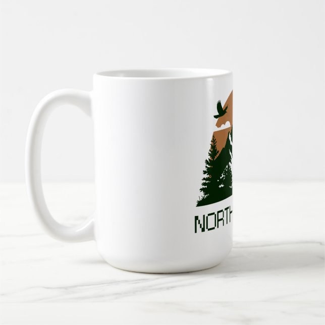 North Cascades - Washington Kaffemugg (Vänster)