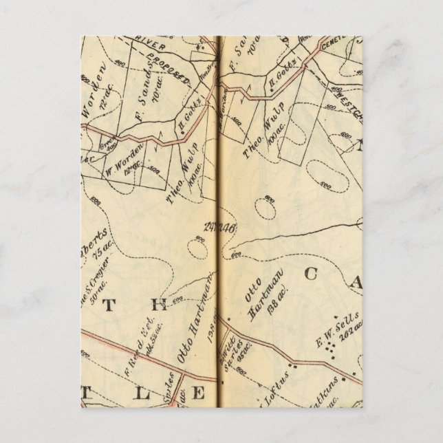 North Castle, New York 2 Vykort (Framsida)