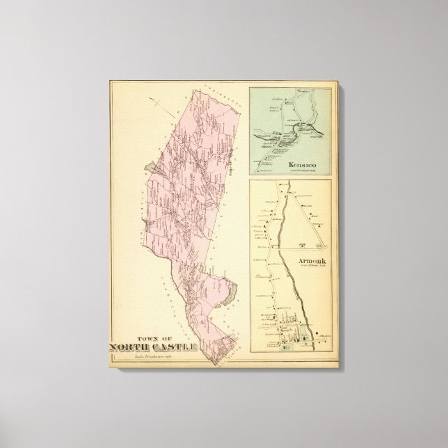 North Castle, New York Canvastryck (Framsida)