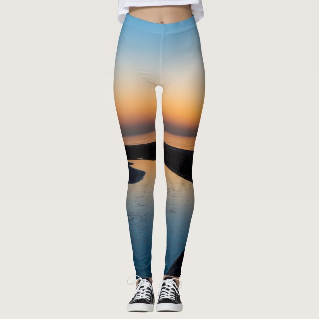 North Chicago Lighthouse Dawn Leggings (Framsida)
