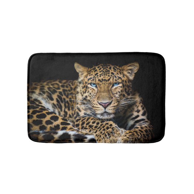 North China Leopard Zoo Illustration Badrumsmatta (Framsidan)