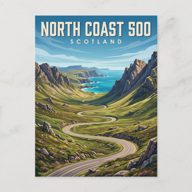North Coast 500 Skottland Vykort (Framsida)