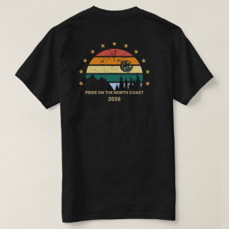 North Coast Pride Retro Solnedgångströja T Shirt