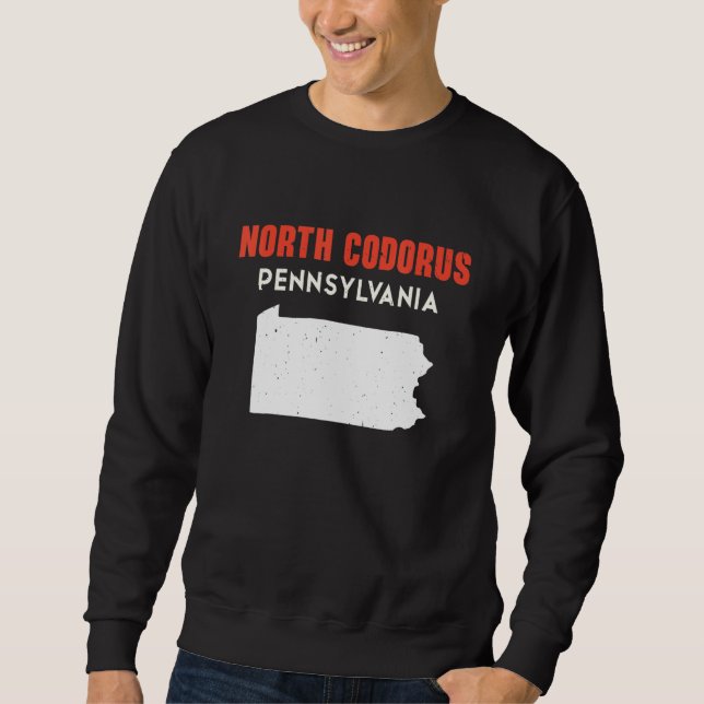 North Codorus Pennsylvania USA State America Trave Lång Ärmad Tröja (Framsida)