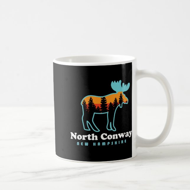 North Conway New Hampshire Moose Mountains  Kaffemugg (Höger)
