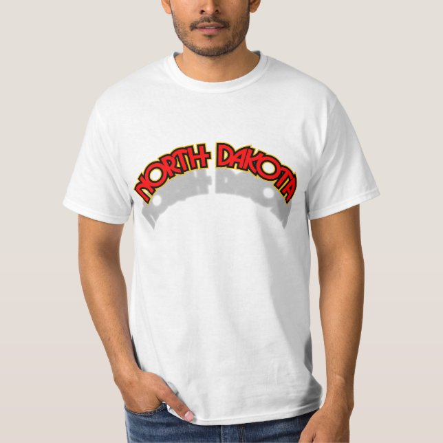 North Dakota bågskjorta F/B T-shirt (Framsida)