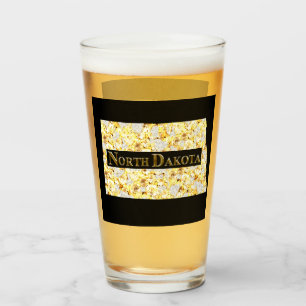 NORTH DAKOTA BEER GLASS GLASKOPP