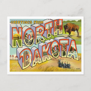 North Dakota Big Brev vykort