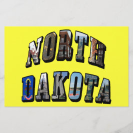 North Dakota Bild Text Brevpapper