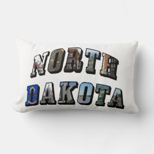North Dakota Bild Text Lumbarkudde