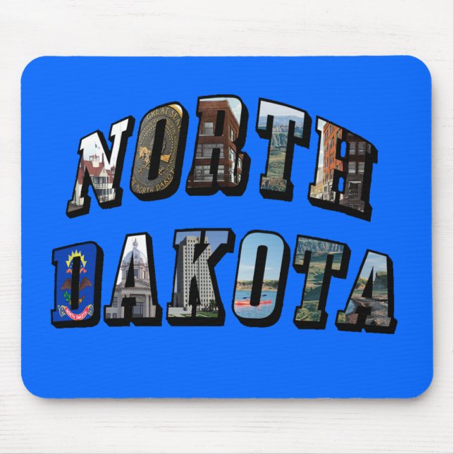 North Dakota Bild Text Musmatta (Framsidan)