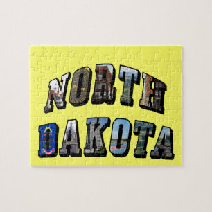 North Dakota Bild Text Pussel