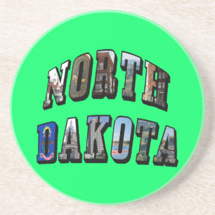 North Dakota Bild Text Underlägg Sandsten